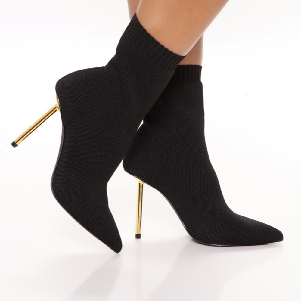 Black Sock Fit Bootie
